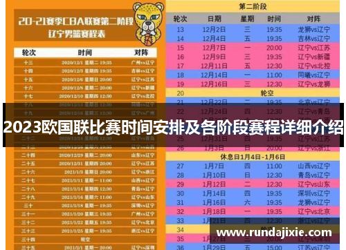 2023欧国联比赛时间安排及各阶段赛程详细介绍